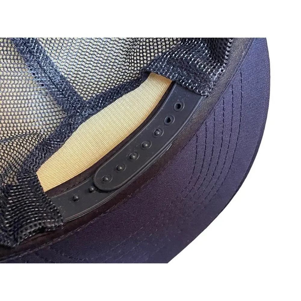 VTG GE General Electric Logo Blue Sunbelt Snapback Ball Cap Trucker Hat OS - Picture 5 of 7